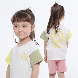 kids clothes/Children top and bottom 2 Piece set [look on the bright side]